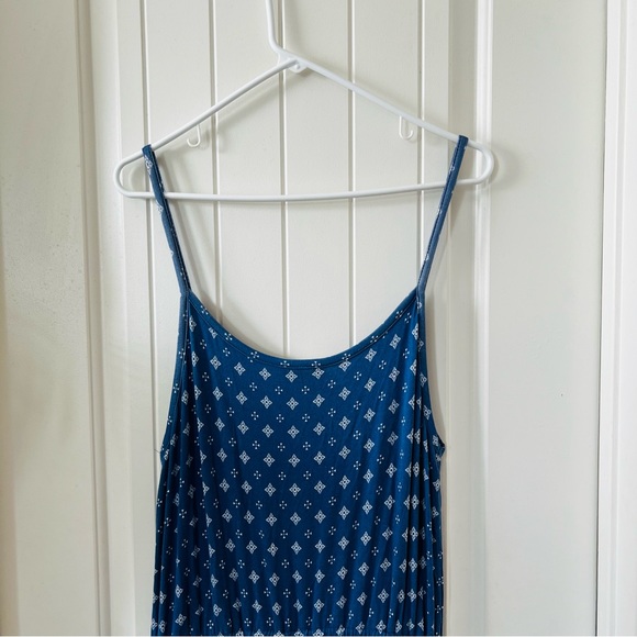 Matilda Jane Blue Colorful Floral Print Lets Go Together Open Road Jumpsuit Maxi - Picture 10 of 14